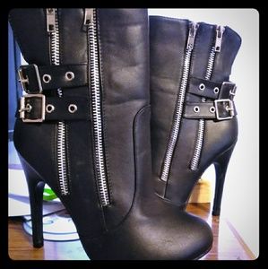 Small black booties
